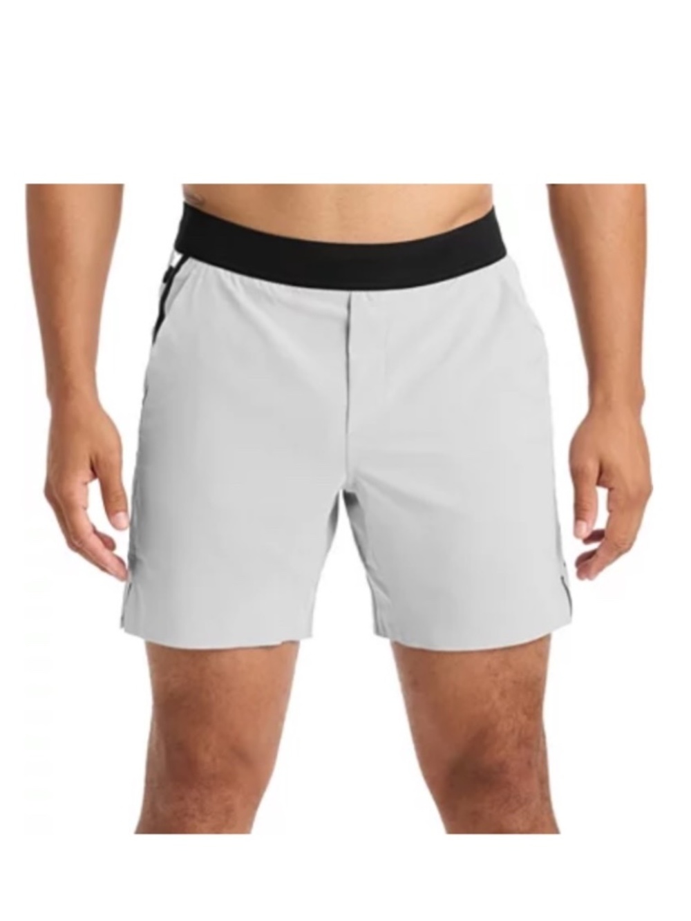 NEW Ten Thousand Interval Lined Shorts 7" Light Gray Black Mens Size S/M/XL